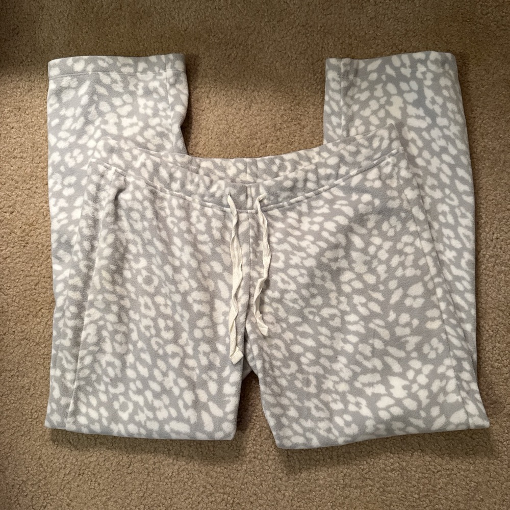 Old Navy Gray and White Pajama Pants